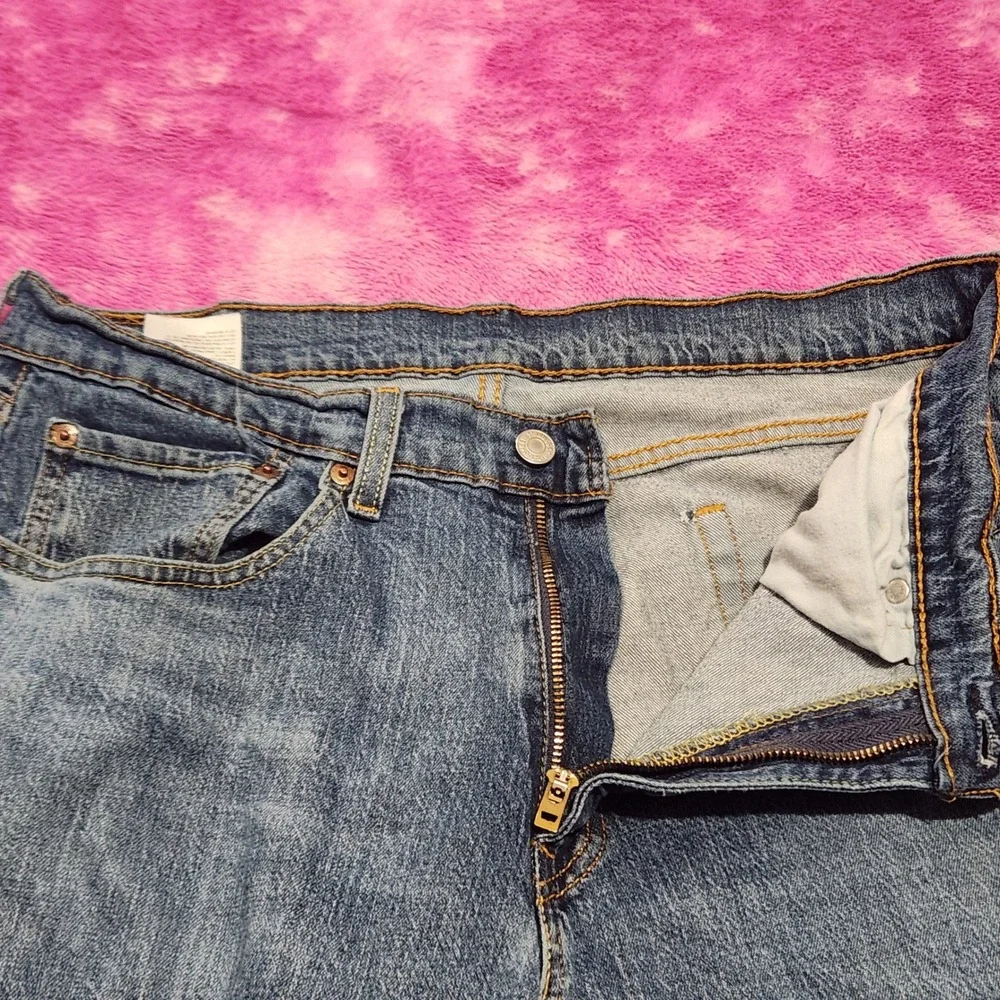 Levi's Jeans Men's 34x32 Mid Rise 505 Regular‎ Fit Blue Denim Made in Mexico